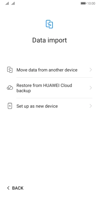 You can transfer the contents of another phone to your phone when it's activated for the first time and after a factory reset. When this screen is displayed, your phone is ready to transfer contents from another phone. You can transfer the contents of another phone to your phone when it's activated for the first time and after a factory reset. When this screen is displayed, your phone is ready to transfer contents from another phone.