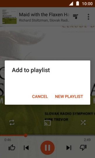 Press NEW PLAYLIST. Press NEW PLAYLIST.