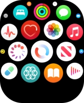 Press the heart rate sensor icon. Press the heart rate sensor icon.