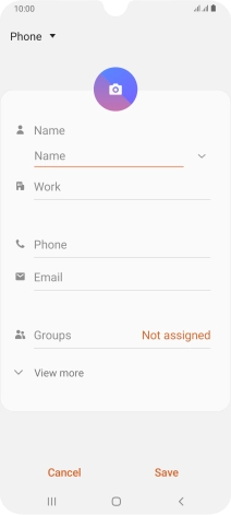 Press the address book drop down list. Press the address book drop down list.