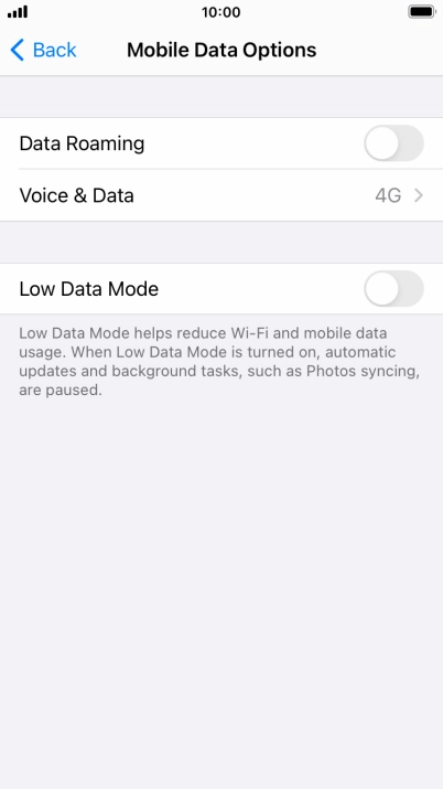 Press Voice & Data.