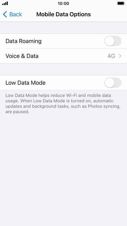 Press Voice & Data.