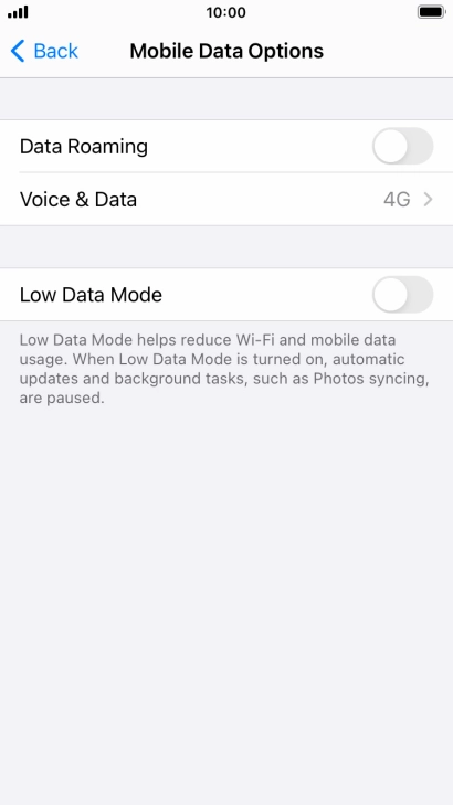 Press Voice & Data. Press Voice & Data.