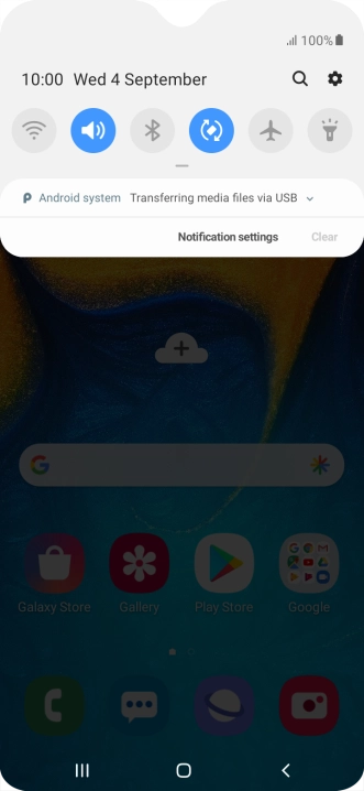 Press Android system. Press Android system.
