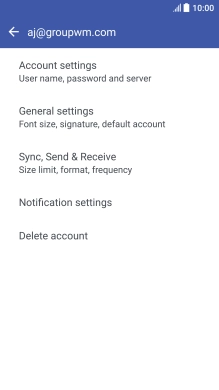 Press Sync, Send & Receive.
