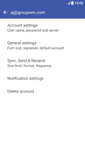 Press Sync, Send & Receive.