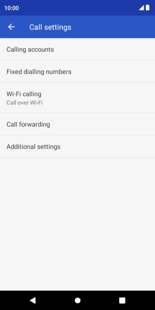 Press Additional settings.