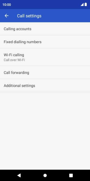 Press Additional settings.