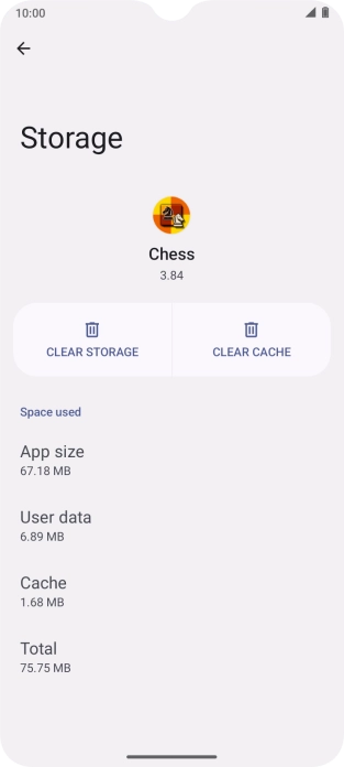 Press CLEAR CACHE. Press CLEAR CACHE.