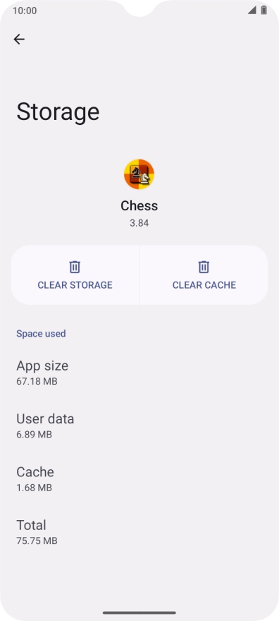 Press CLEAR CACHE. Press CLEAR CACHE.
