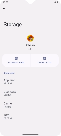 Press CLEAR CACHE. Press CLEAR CACHE.
