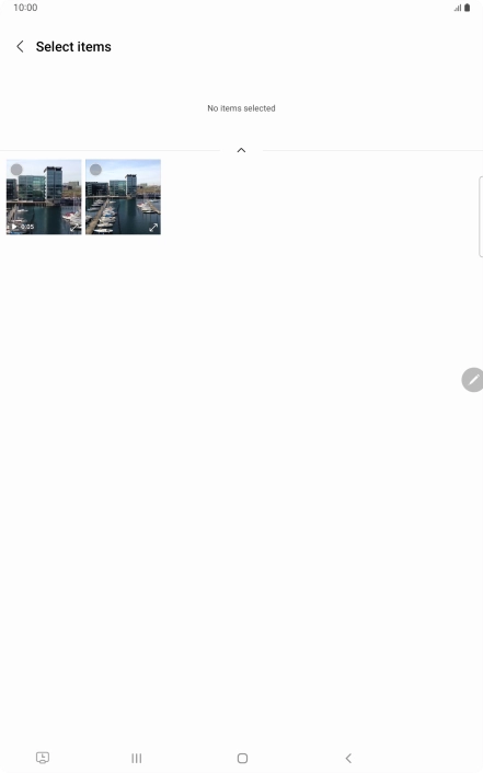 Press the required picture. Press the required picture.
