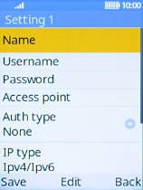 Select Name.