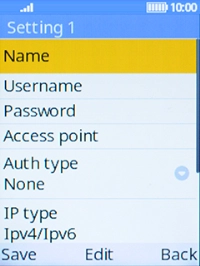 Select Name.