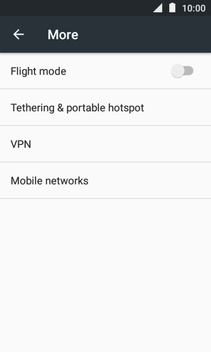 Press Mobile networks.