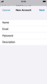 Press Description and key in the required name. Press Description and key in the required name.