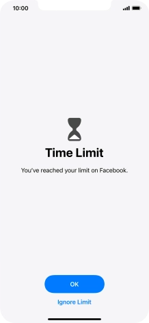 Press Ignore Limit.