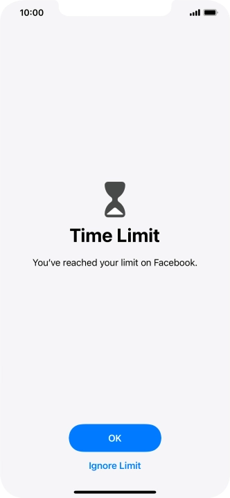 Press Ignore Limit.