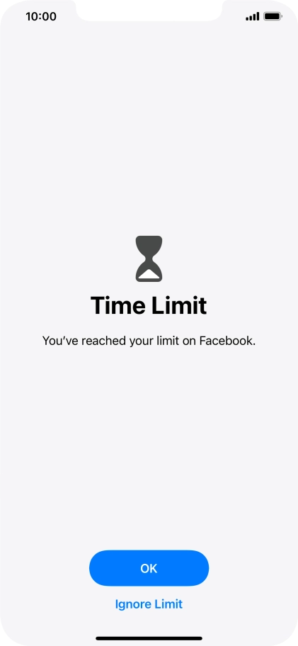 Press Ignore Limit.