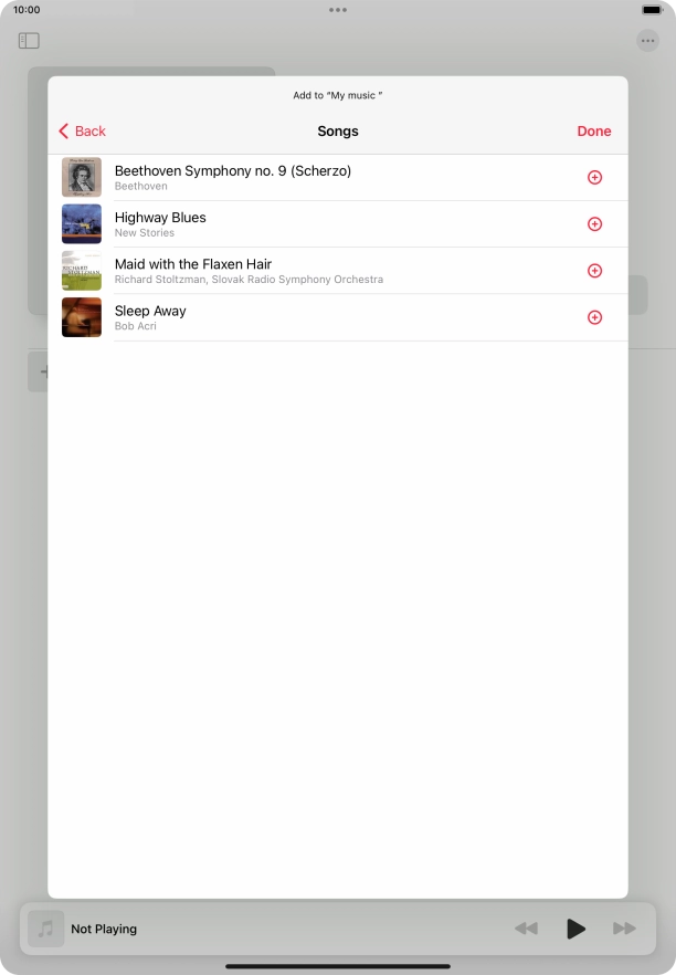 Go to the required category and press the required audio file. Go to the required category and press the required audio file.
