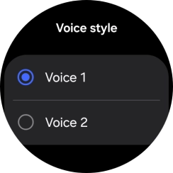 Press the required voice. Press the required voice.