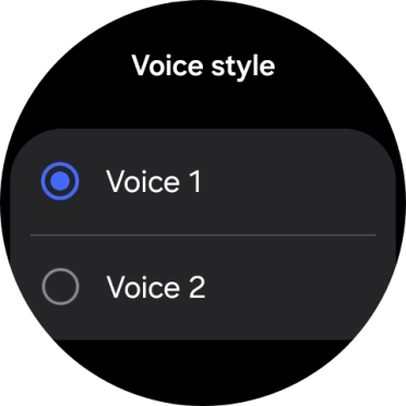 Press the required voice. Press the required voice.