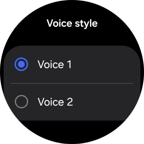 Press the required voice. Press the required voice.