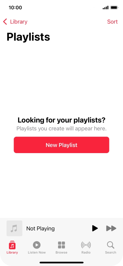 Press New Playlist.