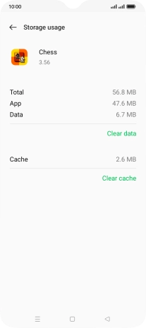 Press Clear cache.