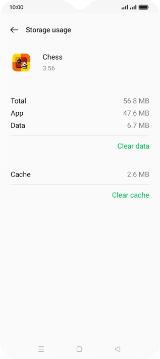 Press Clear cache.
