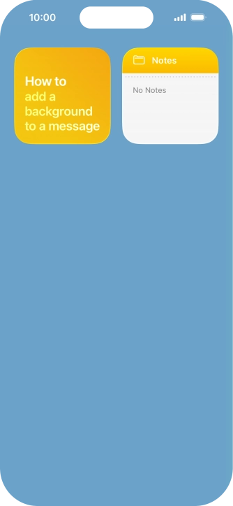 Slide your finger up or down on the screen to see more widgets.