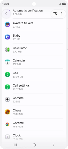 Press the required app.