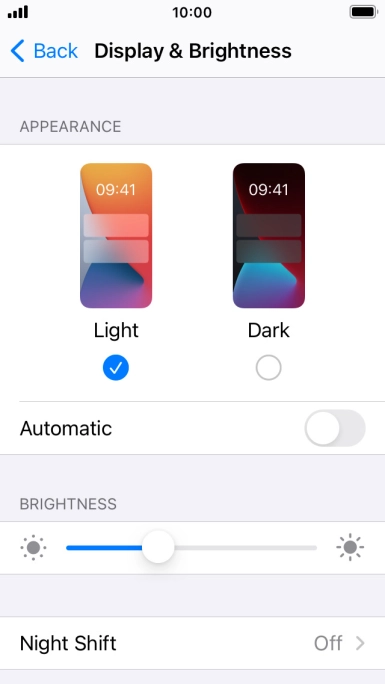 Press Dark. Press Dark.