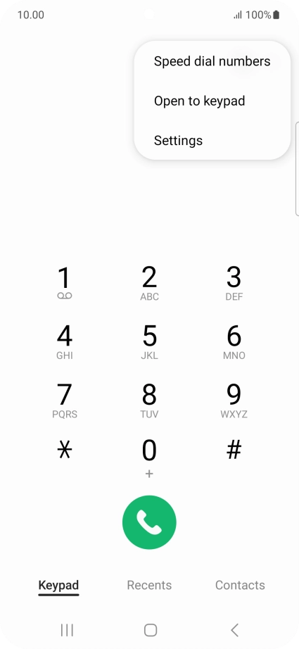 Press Settings.