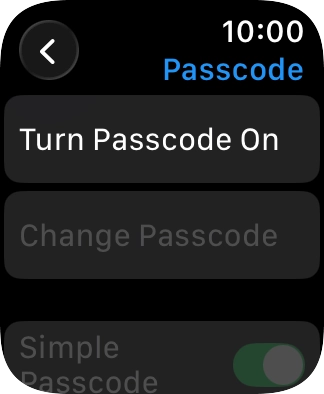 Press Turn Passcode On and key in a lock code of your own choice twice. Press Turn Passcode On and key in a lock code of your own choice twice.