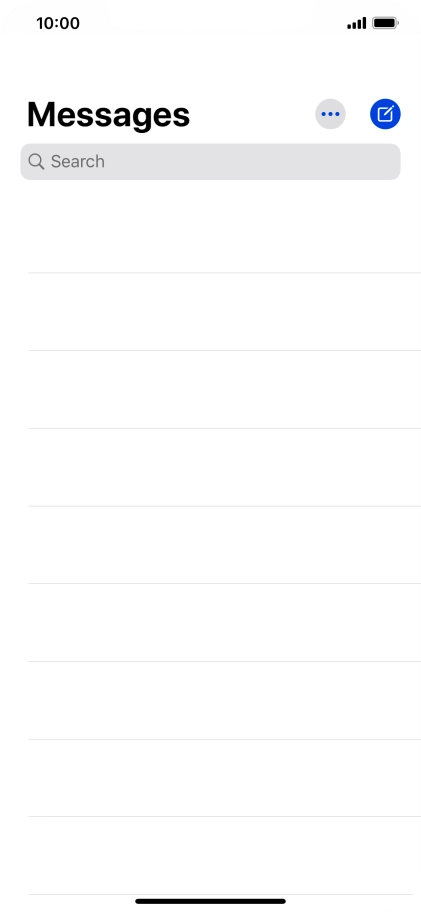 Press the new message icon. Press the new message icon.