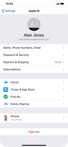 Press iCloud.