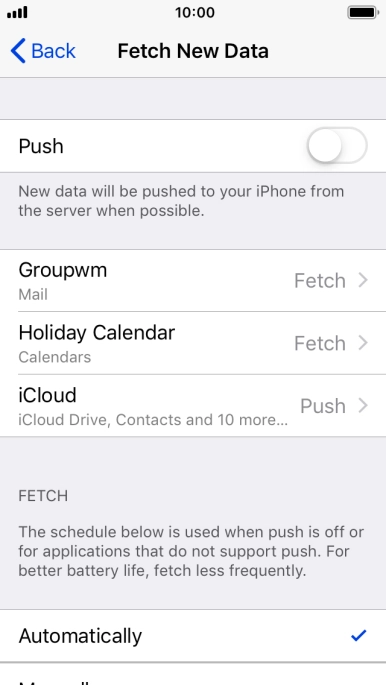If you turn off the function, press the required setting. If you turn off the function, press the required setting.
