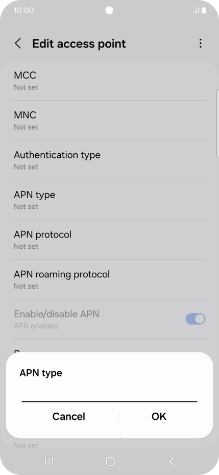 Key in mms and press OK. Key in mms and press OK.