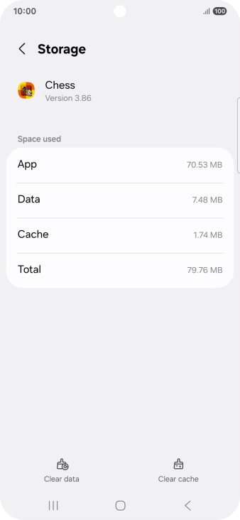 Press Clear cache.