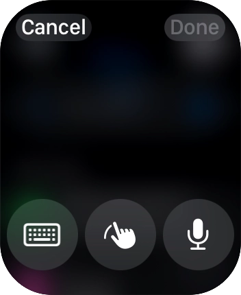 Press the keypad icon.