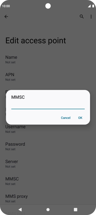 Key in http://pxt.vodafone.net.au/pxtsend and press OK.