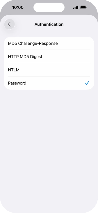Press Password.
