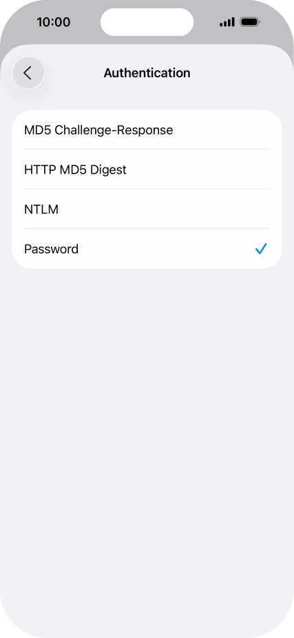 Press Password.