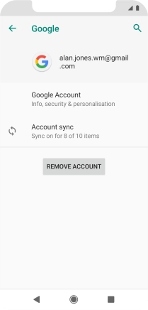 Press Account sync.