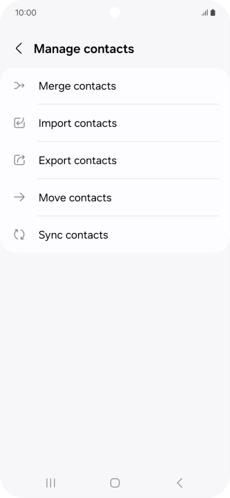 Press Import contacts.