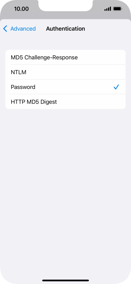 Press Password.
