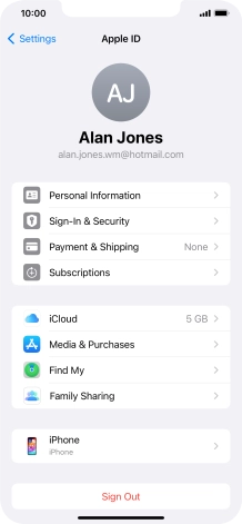 Press Find My.