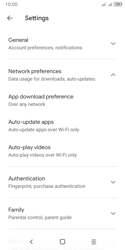 Press Auto-update apps. Press Auto-update apps.