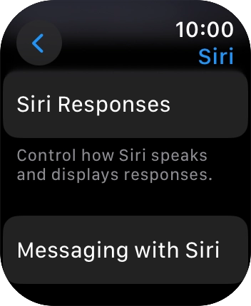Press Siri Responses.